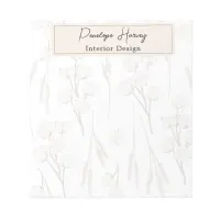 Greenery Watercolor Business Custom Modern Notepad