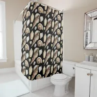 Tropical Vintage Seashells of Southeast Asia Shower Curtain
