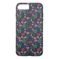 Girly Colorful Bohemian Spring Flowers iPhone 8 Plus/7 Plus Case