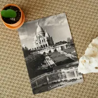 Vintage Sacré-Coeur de Montmartre in Paris Photo Postcard