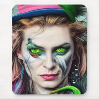 Mad AI Generated Hatter Alice Themed Mouse Pad