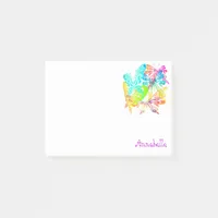 Vivid Realm of Rainbow  Morpho  Butterflies Post-it Notes