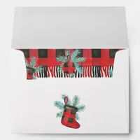 Buffalo Plaid Christmas Envelope