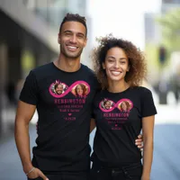 Hot Pink Together Forever Infinity Couple Photo T-Shirt