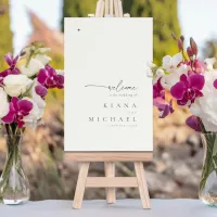 Simply Chic Wedding Welcome Pearl ID1046 Foam Board