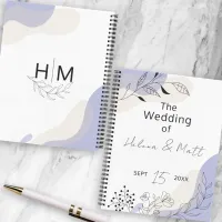 Modern Minimal Botanical Art Wedding Guest Book