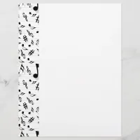 Abstract Composer Musical Notes Pattern