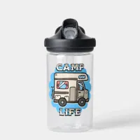 Camp Life | Retro Camper Personalized Water Bottle