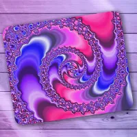 Purple Spiral Mouse Pad