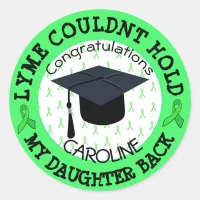 Proud Graduation Stickers for Lyme Patient