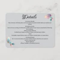 Ethereal Beauty Soft Tone Whimsical Pastel Leaves Enclosure Card