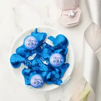 Elegant 65th Blue Sapphire Wedding Anniversary Hershey®'s Kisses®