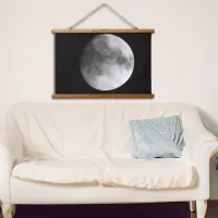 Clouds Blowing Past the Moon | Moon Photography Hanging Tapestry