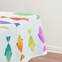 Cute colorful fish pattern  tablecloth