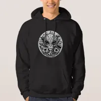 Extraterrestrial Alien in Flowers  Hoodie