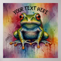 Discover the captivating beautiful frog poster