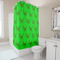 Rampaging Dinosaurs Shower Curtain