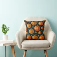 Halloween Pumpkin pie Vibes  Throw Pillow