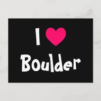 I Love Boulder Postcard