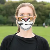 Cartoon Tiger Drawing, ZKOA, Protection Adult Cloth Face Mask
