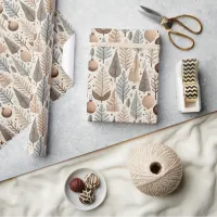 Earth Tones Christmas Pattern#25 ID1009 Wrapping Paper