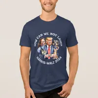 Funny Political Humor | Vote for Kamala Button Tri-Blend Shirt