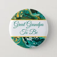 Great Grandpa To Be | Boy's Baby Shower  Button