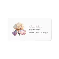 Elegant Modern Blush Pink Flower Return Address Label