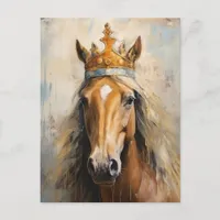 Cute Horse in a Crown  Postcard