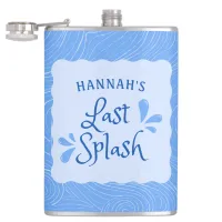 Fun Personalized "Last Splash" Bachelorette Party  Flask