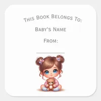 Customize Baby Girl Book Plate