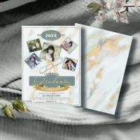 Five Photos on Marble Graduate ID892 Invitation