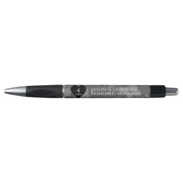 Elegant 4th Linen Wedding Anniversary Celebration Pen