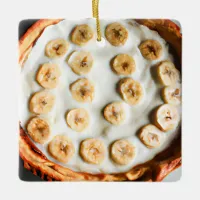 I'm Bananas For You | Banana Cream Pie Christmas Ceramic Ornament