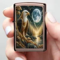 Golden Moonlit River Zippo Lighter