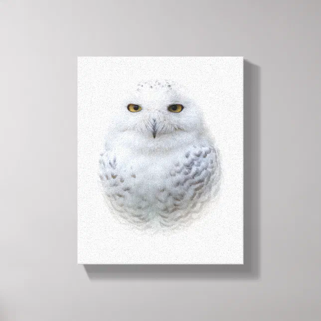 Beautiful, Dreamy and Serene Snowy Owl Canvas Print