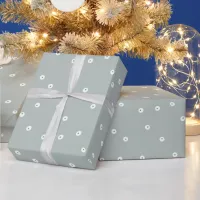 Grey Double Dots Wrapping Paper