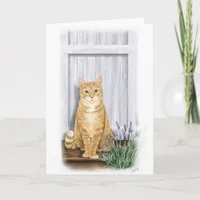 The Lavender Door Cat Card