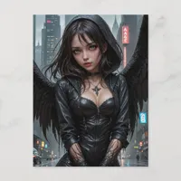 Angel Dark Fantasy Postcard