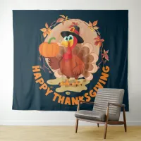 Happy Thanksgiving Typography Tapestry