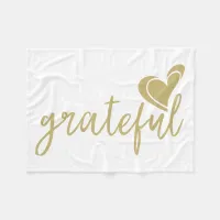 grateful heart fleece blanket