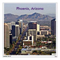 Downtown View of Phoenix, Arizona Wall Sticker