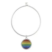 LGBT Rainbow Pride Flag Retro Style Bangle Bracelet