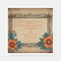 Invitation Postcard Napkins