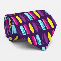 Surf Boards Kiteboarding Fun Beach Patterned Neck Tie