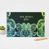 Elegant Lace Wedding Invitation Guest Book