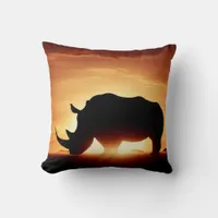 Luxurious Rhinoceros Pillow for Wildlife Lovers