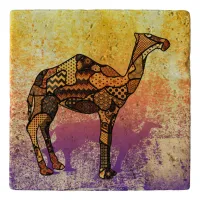 Abstract Collage Ozzy the Camel ID102 Trivet