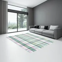 Trendy Modern Boho Chic Plaid Rug