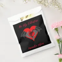 Bold Red Heart Valentine's Personalized Favor Bag